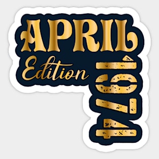50th Birthday April Aries Sticker